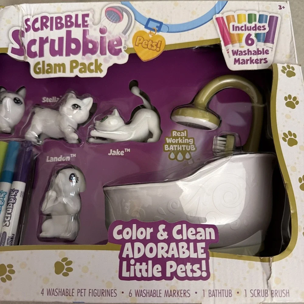 Crayola Scribble Scrubbie Pets Kit - 4 Pets BRAND NEW